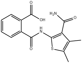 2-({[3-(aminocarbonyl)-4,5-dimethyl-2-thienyl]amino}carbonyl)benzoic acid