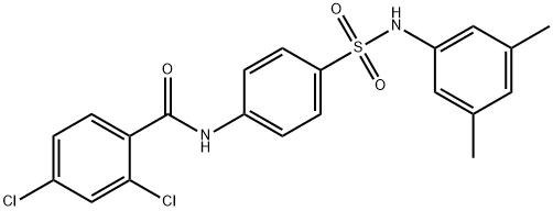 2,4-dichloro-N-(4-{[(3,5-dimethylphenyl)amino]sulfonyl}phenyl)benzamide