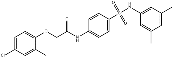 2-(4-chloro-2-methylphenoxy)-N-(4-{[(3,5-dimethylphenyl)amino]sulfonyl}phenyl)acetamide