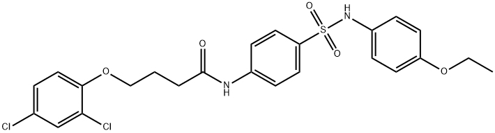 4-(2,4-dichlorophenoxy)-N-(4-{[(4-ethoxyphenyl)amino]sulfonyl}phenyl)butanamide