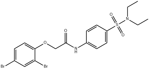 2-(2,4-dibromophenoxy)-N-[4-(diethylsulfamoyl)phenyl]acetamide