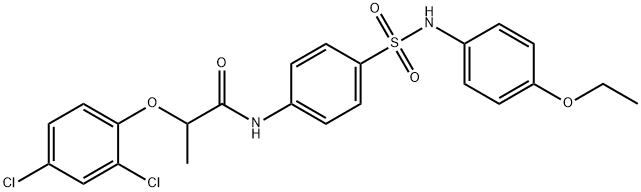 2-(2,4-dichlorophenoxy)-N-(4-{[(4-ethoxyphenyl)amino]sulfonyl}phenyl)propanamide