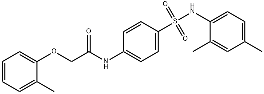 N-(4-{[(2,4-dimethylphenyl)amino]sulfonyl}phenyl)-2-(2-methylphenoxy)acetamide