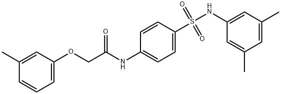 N-(4-{[(3,5-dimethylphenyl)amino]sulfonyl}phenyl)-2-(3-methylphenoxy)acetamide