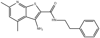 3-amino-4,6-dimethyl-N-(2-phenylethyl)thieno[2,3-b]pyridine-2-carboxamide