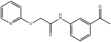 N-(3-acetylphenyl)-2-(pyridin-2-ylsulfanyl)acetamide
