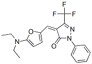 3H-Pyrazol-3-one,  4-[[5-(diethylamino)-2-furanyl]methylene]-2,4-dihydro-2-phenyl-5-(trifluoromethyl)-