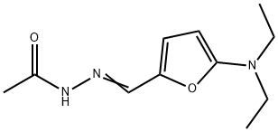 Acetic  acid,  [[5-(diethylamino)-2-furanyl]methylene]hydrazide  (9CI)
