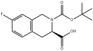 (R)-2-BOC-7-FLUORO-1,2,3,4-TETRAHYDROISOQUINOLINE-3-CARBOXYLIC ACID(R)-2-BOC-7-FLUORO-1,2,3,4-TETRAHYDROISOQUINOLINE-3-CARBOXYLIC ACID