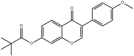 3-(4-methoxyphenyl)-4-oxo-4H-chromen-7-yl pivalate