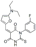 4,6(1H,5H)-Pyrimidinedione,  5-[[5-(diethylamino)-2-furanyl]methylene]-1-(3-fluorophenyl)dihydro-2-thioxo-