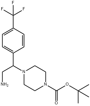 4-(2-氨基-1-(4-(三氟甲基)苯基)乙基)哌嗪-1-羧酸叔丁酯