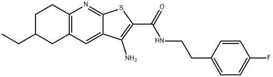 3-amino-6-ethyl-N-[2-(4-fluorophenyl)ethyl]-5,6,7,8-tetrahydrothieno[2,3-b]quinoline-2-carboxamide