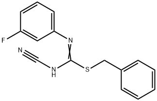 benzyl N'-cyano-N-(3-fluorophenyl)imidothiocarbamate