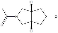 Cyclopenta[c]pyrrol-5(1H)-one, 2-acetylhexahydro-, (3aR,6aS)-rel- (9CI)