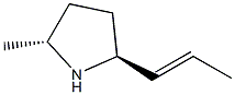 Pyrrolidine, 2-methyl-5-(1E)-1-propenyl-, (2R,5S)-rel- (9CI)