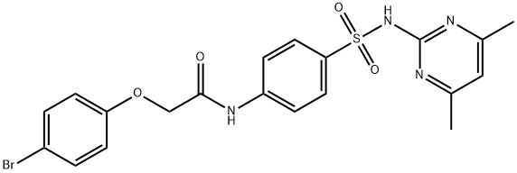 2-(4-bromophenoxy)-N-(4-{[(4,6-dimethyl-2-pyrimidinyl)amino]sulfonyl}phenyl)acetamide