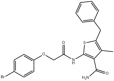 5-benzyl-2-{[(4-bromophenoxy)acetyl]amino}-4-methyl-3-thiophenecarboxamide