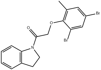 1-[(2,4-dibromo-6-methylphenoxy)acetyl]indoline