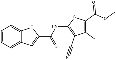 methyl 5-[(1-benzofuran-2-ylcarbonyl)amino]-4-cyano-3-methylthiophene-2-carboxylate