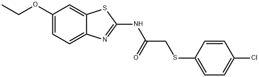 2-[(4-chlorophenyl)sulfanyl]-N-(6-ethoxy-1,3-benzothiazol-2-yl)acetamide