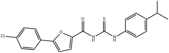 5-(4-chlorophenyl)-N-{[4-(propan-2-yl)phenyl]carbamothioyl}furan-2-carboxamide