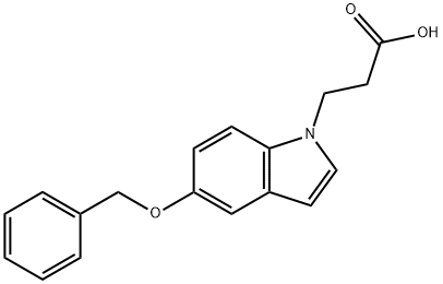 3-[5-(苄氧基)吲哚-1-基]丙酸