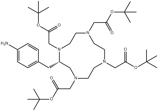 penta-t-butyl ((S)-2-(4-aminobenzyl)-1,4,7,10-tetraazacyclododecane-N,N’,N”,N”’-tetraacetic acid)