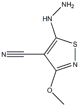 4-Isothiazolecarbonitrile,5-hydrazino-3-methoxy-(9CI)