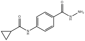 Benzoic acid, 4-[(cyclopropylcarbonyl)amino]-, hydrazide (9CI)