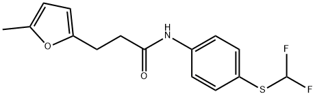N-(4-((difluoromethyl)thio)phenyl)-3-(5-methylfuran-2-yl)propanamide