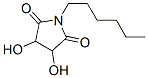 2,5-Pyrrolidinedione, 1-hexyl-3,4-dihydroxy- (9CI)