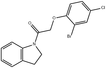 1-[(2-bromo-4-chlorophenoxy)acetyl]indoline
