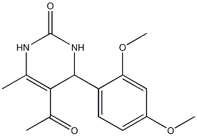 2(1H)-Pyrimidinone,5-acetyl-4-(2,4-dimethoxyphenyl)-3,4-dihydro-6-methyl-(9CI)