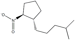 Cyclopentane, 1-(4-methylpentyl)-2-nitro-, (1R,2R)-rel-(+)- (9CI)