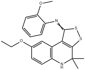 N-(8-ethoxy-4,4-dimethyl-4,5-dihydro-1H-[1,2]dithiolo[3,4-c]quinolin-1-ylidene)-N-(2-methoxyphenyl)amine