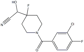 2-(1-(3-氯-4-氟苯甲酰)-4-氟哌啶-4-基)-2-羟基乙腈