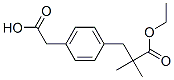 Benzenepropanoic acid, 4-(carboxymethyl)--alpha-,-alpha--dimethyl-, -alpha--ethyl ester (9CI)