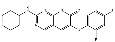 Pyrido[2,3-d]pyriMidin-7(8H)-one, 6-(2,4-difluorophenoxy)-8-Methyl-2-[(tetrahydro-2H-pyran-4-yl)aMino]-