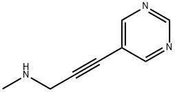 2-Propyn-1-amine, N-methyl-3-(5-pyrimidinyl)- (9CI)