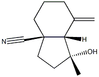 3aH-Indene-3a-carbonitrile,octahydro-1-hydroxy-1-methyl-7-methylene-,(1R,3aR,7aS)-rel-(9CI)
