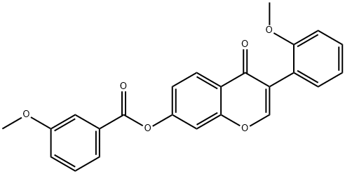 3-(2-methoxyphenyl)-4-oxo-4H-chromen-7-yl 3-methoxybenzoate