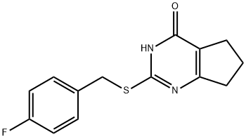 2 - ((4-氟苄基)硫基)-6,7-二氢-3H-环戊二烯并[D]嘧啶-4(5H) - 酮