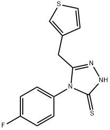 4-(4-FLUOROPHENYL)-5-(3-THIENYLMETHYL)-4H-1,2,4-TRIAZOLE-3-THIOL