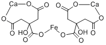 dicalcium iron(2+) bis[2-hydroxypropane-1,2,3-tricarboxylate]
