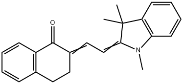 2-[2-(1,3,3-三甲基-2-吲哚啉)亚乙基]-1-四氢萘酮, 主要是反/反构型