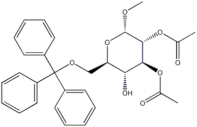 甲基 2,3-二氧-乙酰基-6-O-三苯甲基-Α-D-吡喃葡萄糖苷