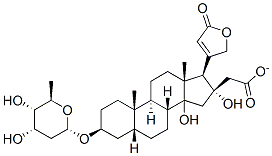 (3beta,5beta,16beta)-3-[(2,6-dideoxy-beta-D-ribo-hexopyranosyl)oxy]-14,16-dihydroxycard-20(22)-enolide 16-acetate