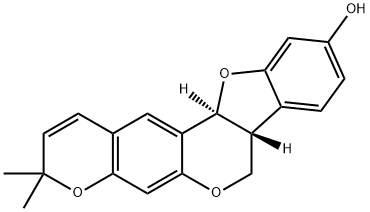 [7aR,(-)]-7a,12aα-Dihydro-3,3-dimethyl-3H,7H-benzofuro[3,2-c]pyrano[3,2-g][1]benzopyran-10-ol