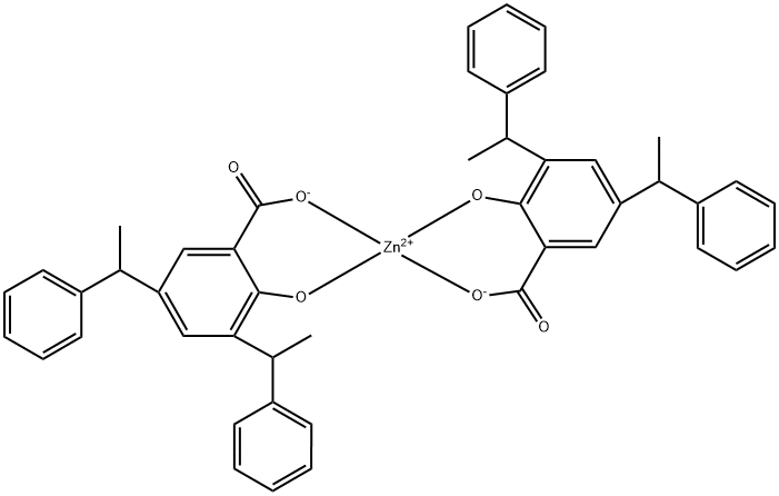 双[2-羟基-3,5-双(1-苯乙基)苯甲酸根合-O1,O2]-(T-4)-锌